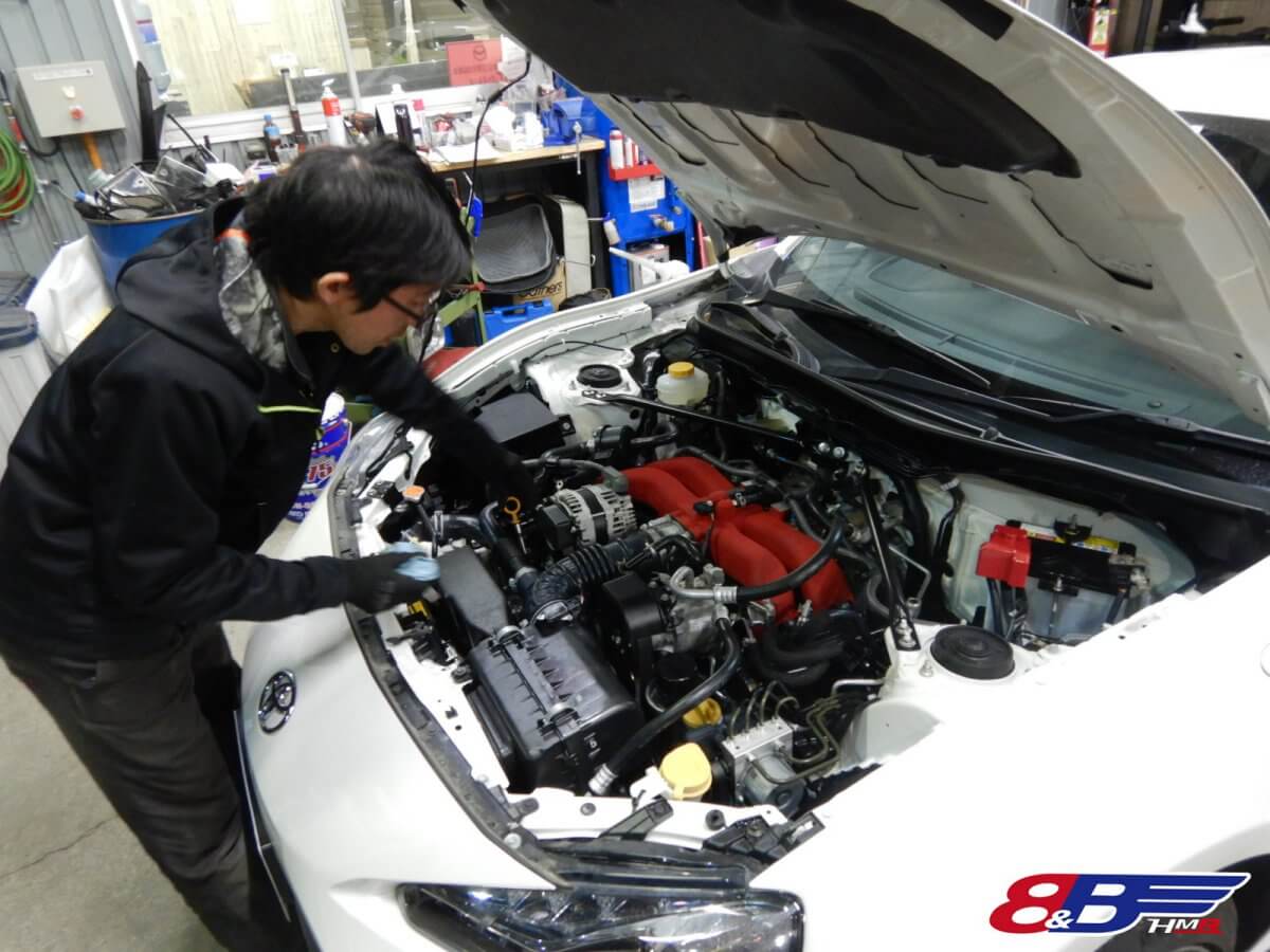 86 納車点検 ZN6 エアフィルター スパークプラグ ブレンボ