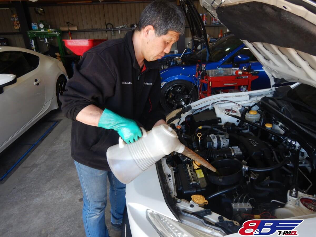 86 ZN6 エンジンオイル交換