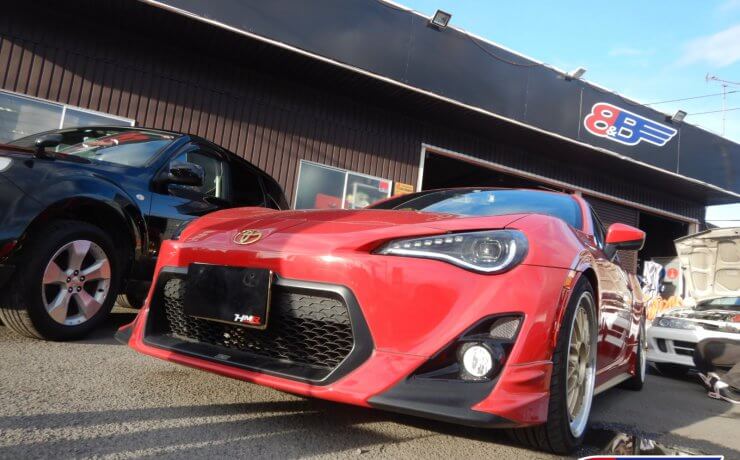 86・BRZ ローダウン TRDフェンダーエクステンション ツライチ