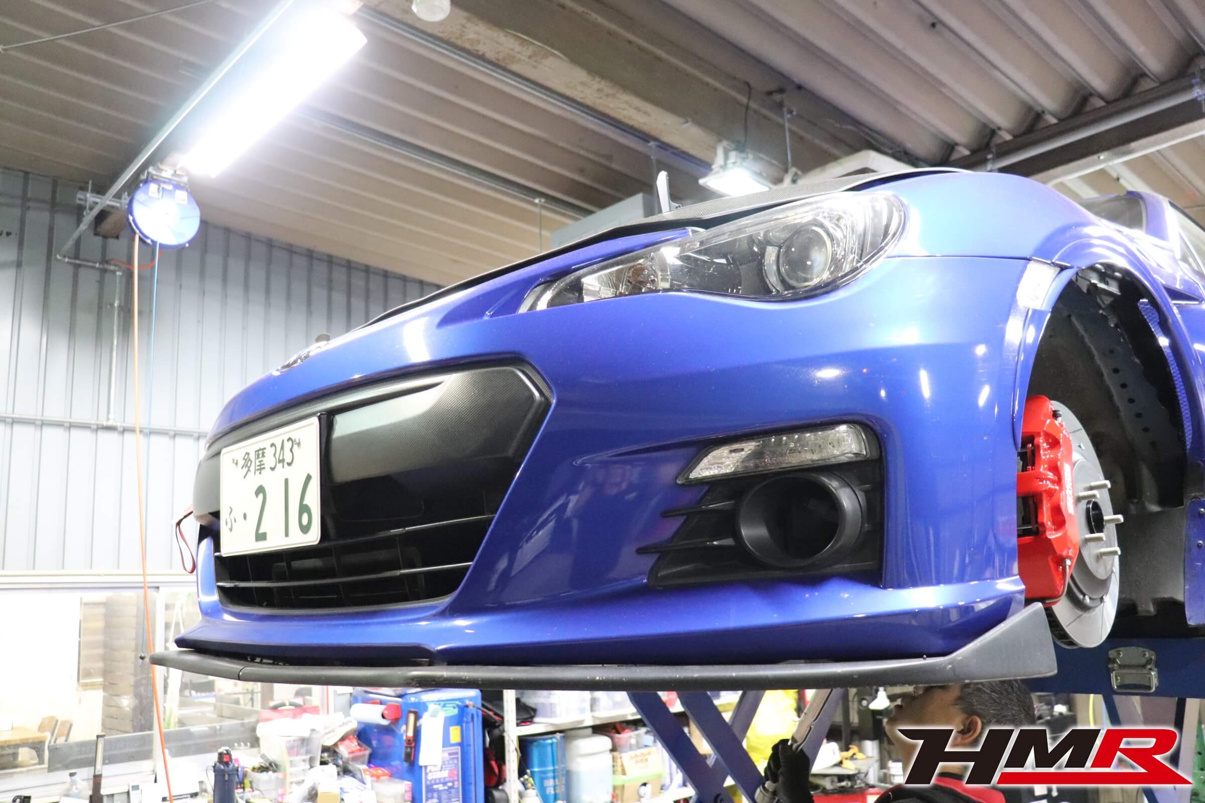 BRZ（ZC6）STIフロントリップ取付