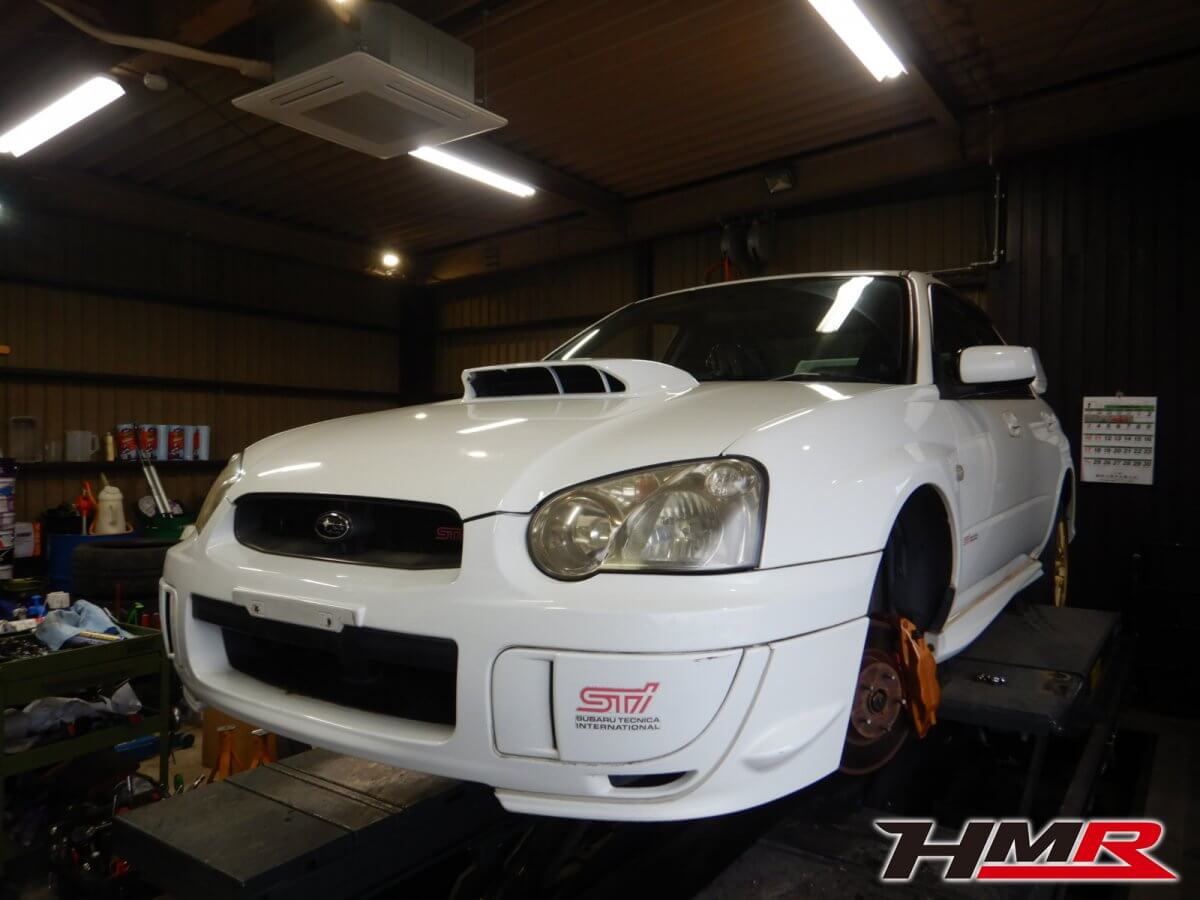 純白のラリーカー インプレッサ Wrx Sti Gdb の納車前の点検整備を行いました 8 B Hmr