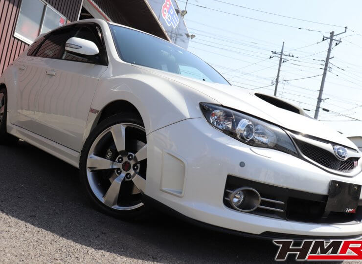 H 22 10 年 スバル インプレッサハッチバックsti 2 0 Wrx 4wd 純正18aw Stiマフラー Hks触媒 サテンホワイトパール 走行26 000km 8 B Hmr
