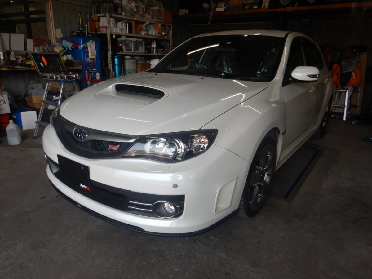 Stiマフラー装着のインプレッサwrx Sti Grb の納車前点検整備を行いました 8 B Hmr